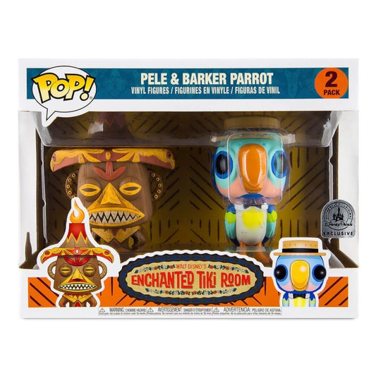 Funko Pop! Disney: Enchanted Tiki Room: Pele & Barker Parrot (2-Pack) (Disney Parks Exclusive)