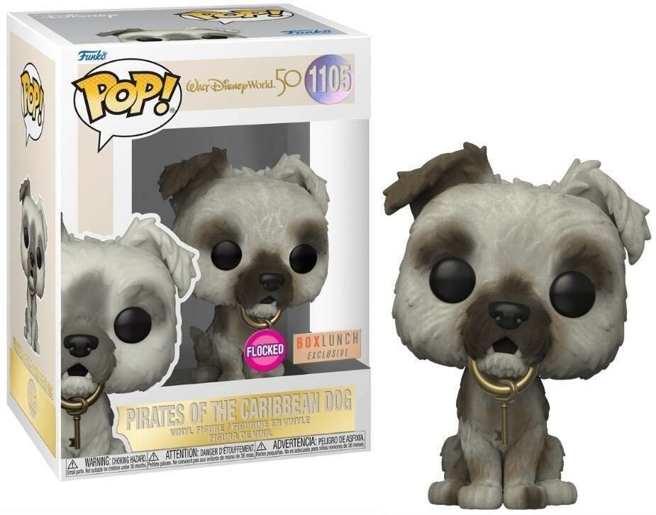 Funko Pop! Disney: Walt Disney World 50th: Pirates Of The Caribbean Dog With Keys (Flocked) (Box Lunch Exclusive)