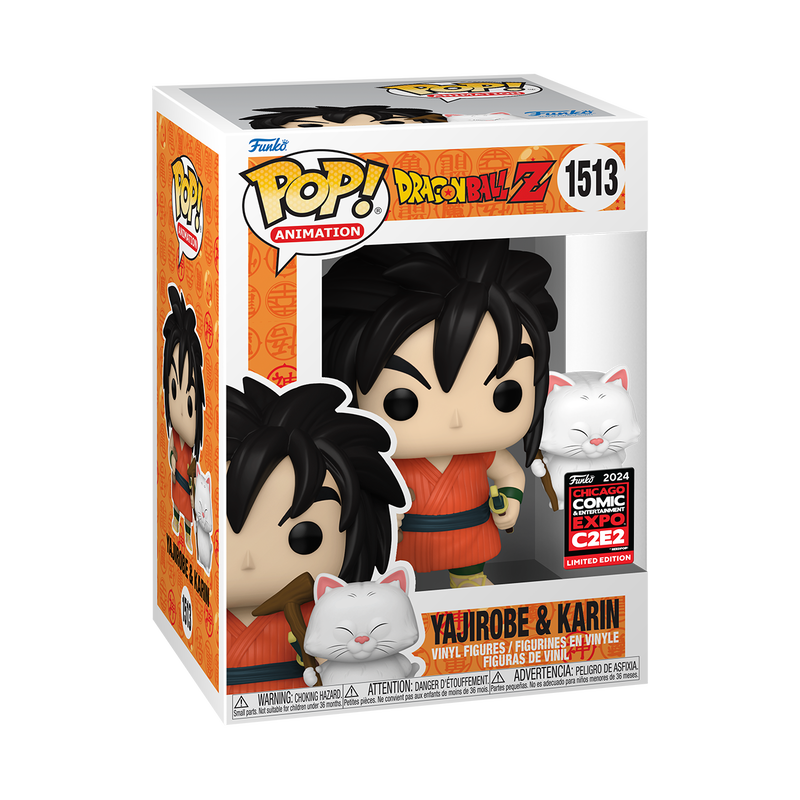 Funko Pop! Animation: Dragon Ball Z: Yajirobe & Karin (2024 C2E2 Convention Exclusive) (Box Imperfection)