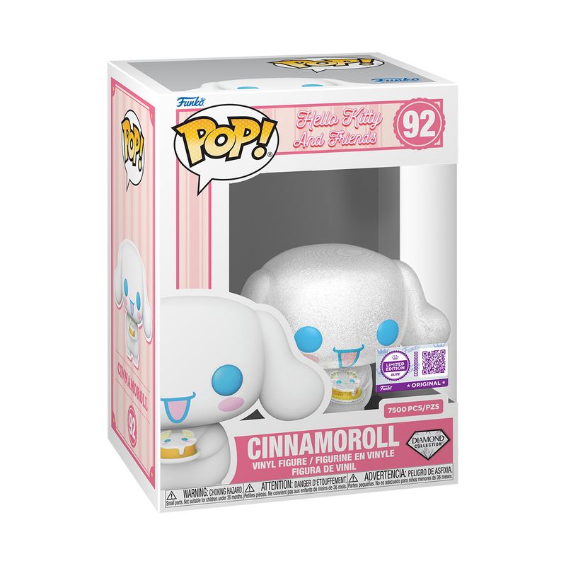 Funko Pop! Sanrio: Hello Kitty and Friends: Cinnamoroll (Diamond Collection (LE 7,500) (Funko Elite Exclusive)