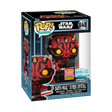 Funko Pop! Darth Maul with Kyber Crystal figure from Star Wars, exclusive 2026 Summer Convention shared edition.