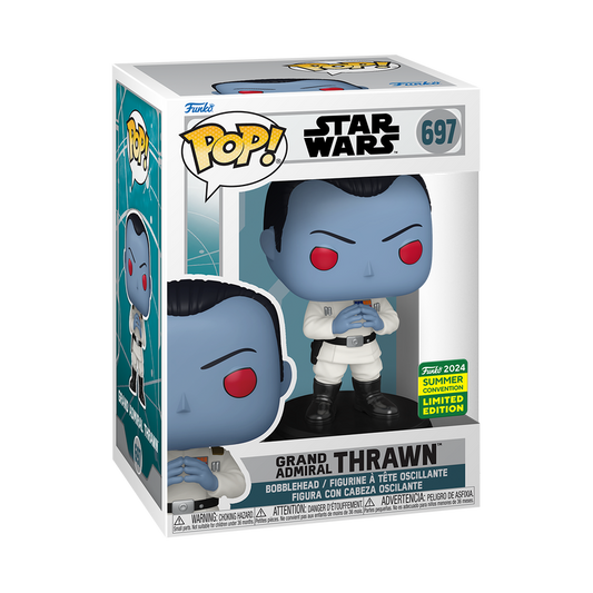 Funko Pop! Star Wars: Grand Admiral Thrawn (Steepling) (2024 SDCC Shared Exclusive) (Box Imperfection)