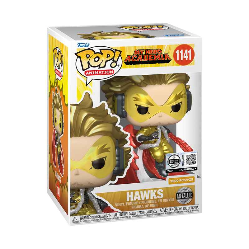 Funko Pop! Animation: My Hero Academia: Hawks (Metallic) (LE 3,500) (Funko Royalty Edition)