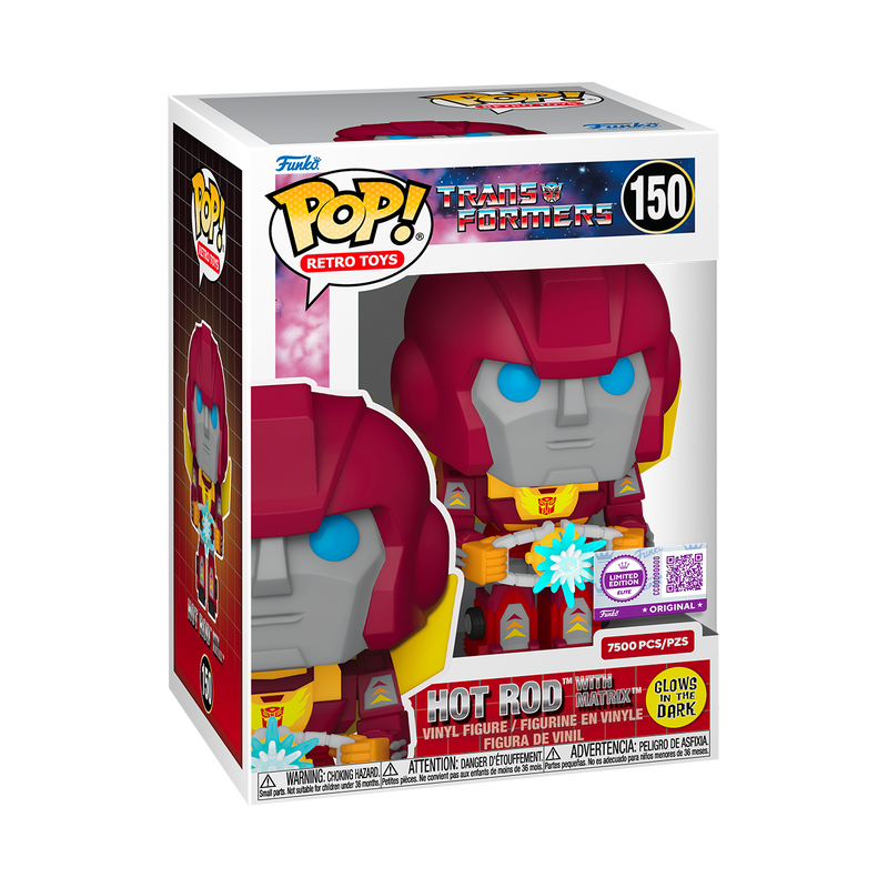 Funko Pop! Retro Toys: Transformers: Hot Rod (Glow) (LE 7,500) (Funko Elite Edition)