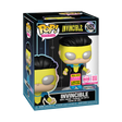 Limited edition Funko Pop! Invincible figure with floating pose and protective case, from the 2026 Summer Convention Legendary Edition.