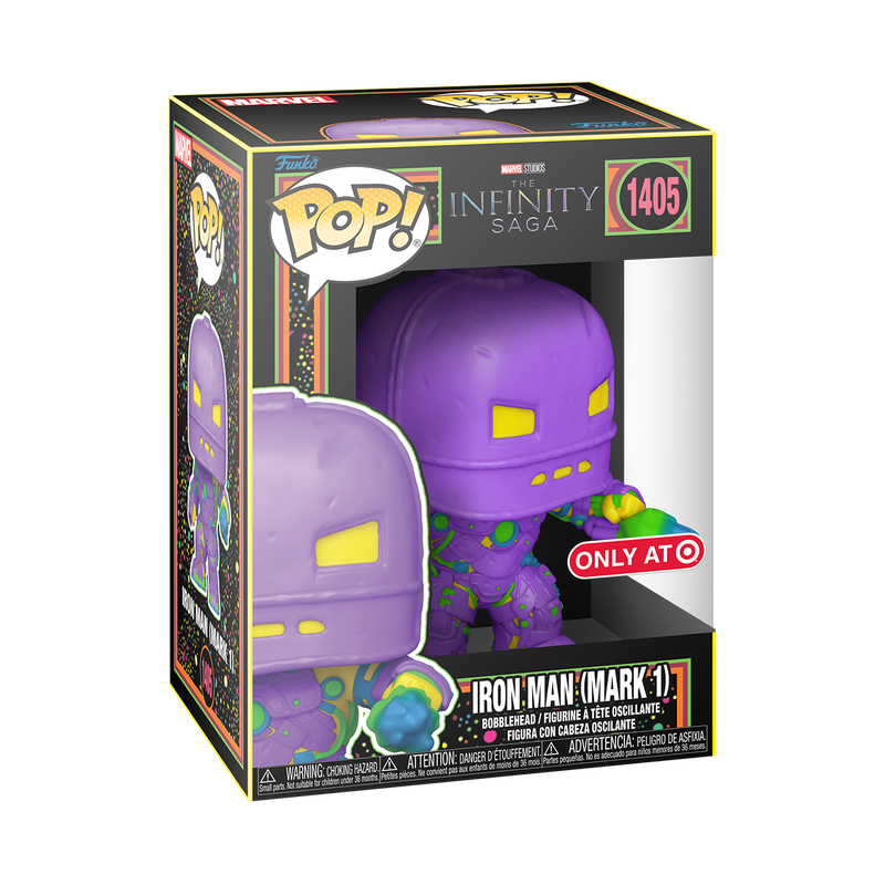 Funko Pop! Marvel: Infinity Saga: Iron Man (Mark 1) (Black Light) (Target Exclusive)