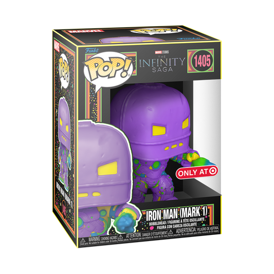 Funko Pop! Marvel: Infinity Saga: Iron Man (Mark 1) (Black Light) (Target Exclusive)