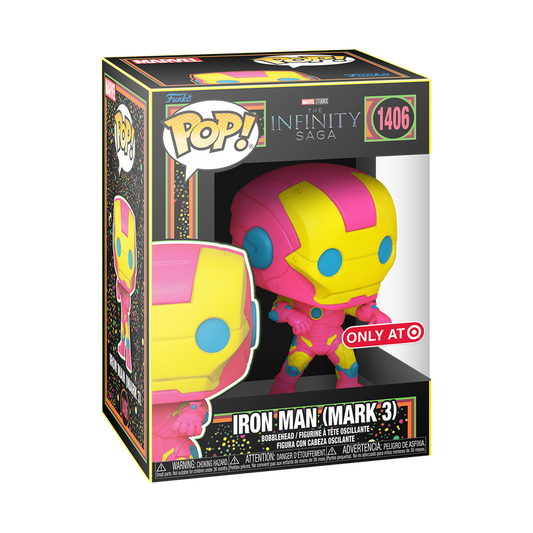 Funko Pop! Marvel: Infinity Saga: Iron Man (Mark 3) (Black Light) (Target Exclusive)