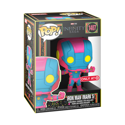 Funko Pop! Marvel: Infinity Saga: Iron Man (Mark 5) (Black Light) (Target Exclusive)