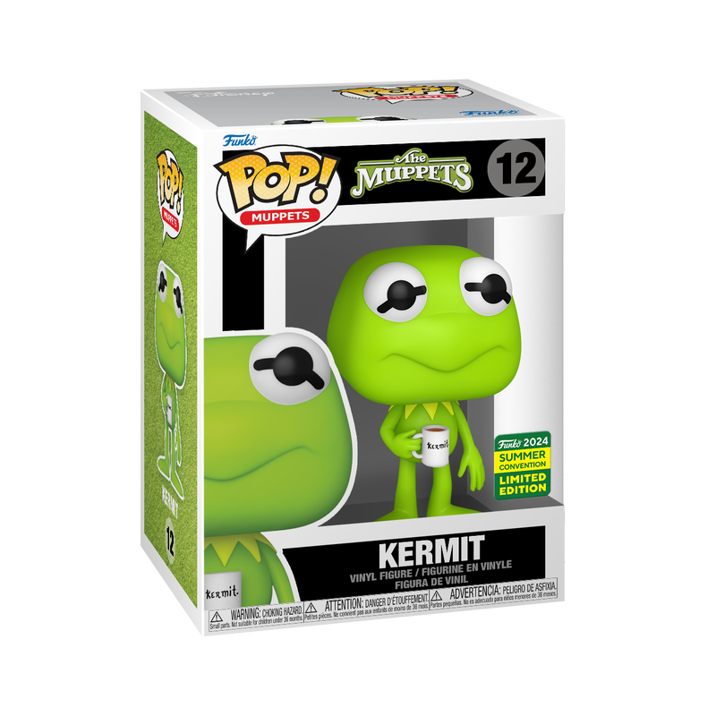 Funko Pop! Muppets: Kermit With Tea (2024 SDCC Shared Exclusive) (Box Imperfection)