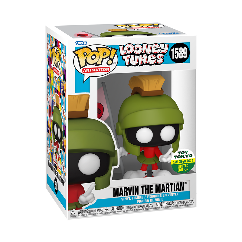 Funko Pop! Animation: Looney Tunes: Marvin The Martian With Martian Flag (2024 SDCC Shared Exclusive)