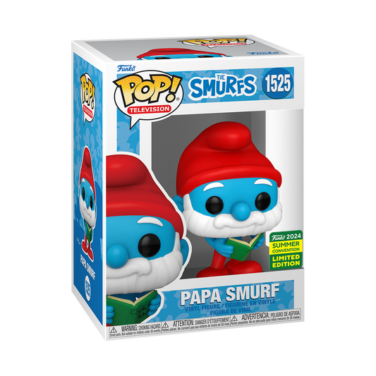 Funko Pop! Television: Papa Smurf With Magic Book (2024 SDCC Shared Exclusive) (Box Imperfection)