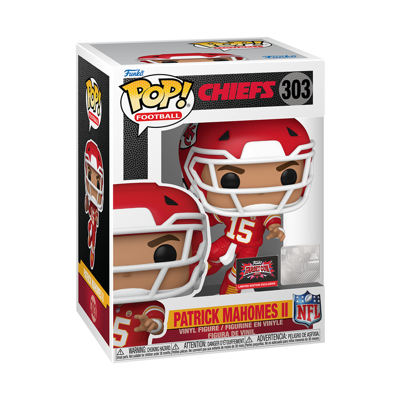 Funko Pop! Football: NFL Kansas City Chiefs: Patrick Mahomes II (2025 TargetCon Exclusive) (Box Imperfection)