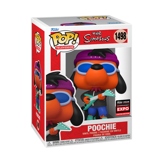 Funko Pop: Television: The Simpsons: Poochie (2024 C2E2 Shared Exclusive) (Box Imperfection)