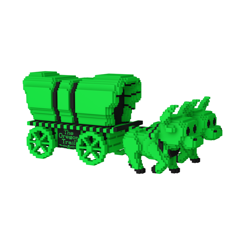 Funko Pop Super: Oregon Trail: Oxen and Wagon (Green & Black) (Funko Shop Exclusive)