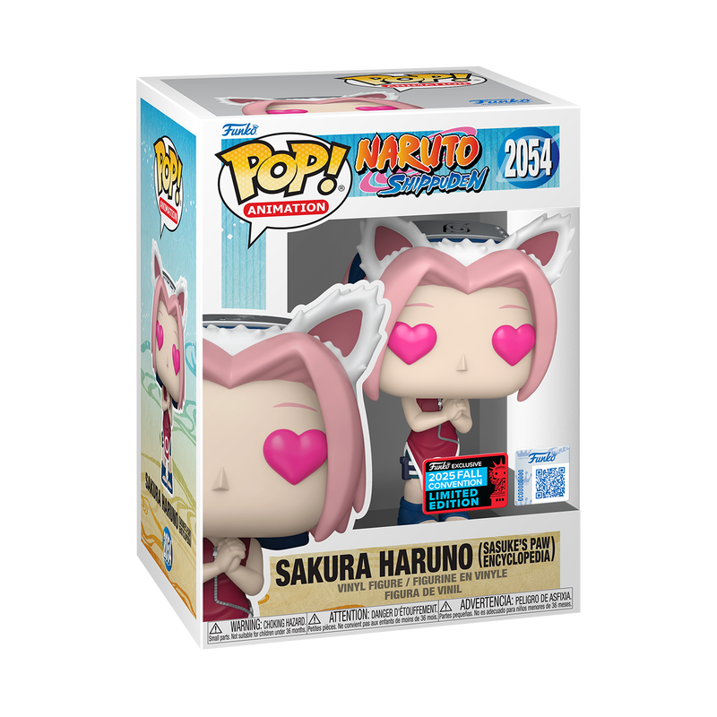 Funko Pop! Animation: Naruto Shippuden: Sakura Haruno (Sasuke’s Paw Encyclopedia) (2025 Fall Convention Shared Exclusive)