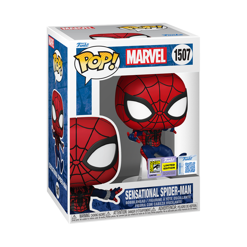 Funko Pop! Marvel: Sensational Spider-Man (2025 SDCC Convention Exclusive) (Box Imperfection)