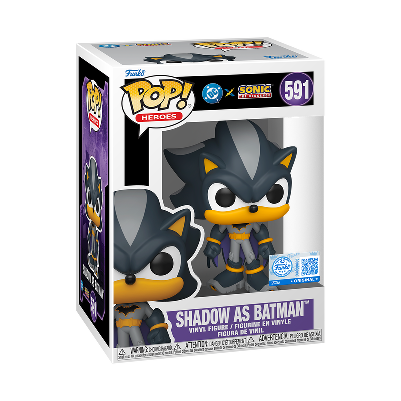 Funko Pop! Heroes: DC x Sonic the Hedgehog: Shadow as Batman