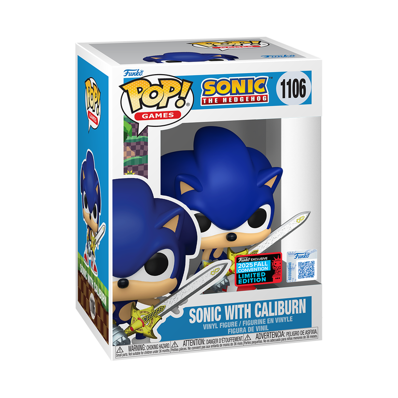 Funko Pop! Games: Sonic the Hedgehog: Sonic with Caliburn (2025 Fall Convention Shared Exclusive)