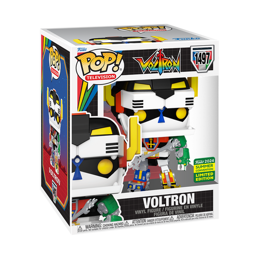 Funko Pop! Television:  Super Voltron With Blazing Sword (2024 SDCC Shared Exclusive) (Box Imperfection)