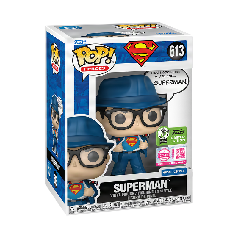 Funko Pop! Heroes: Superman (This Looks Like a Job For) (LE 1,500) (2026 ECCC Convention Exclusive) (Figure Imperfection)