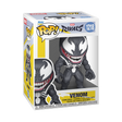 Funko Pop! Marvel Rivals Venom figure with detailed black and white design, showcasing a dynamic pose and expressive features.