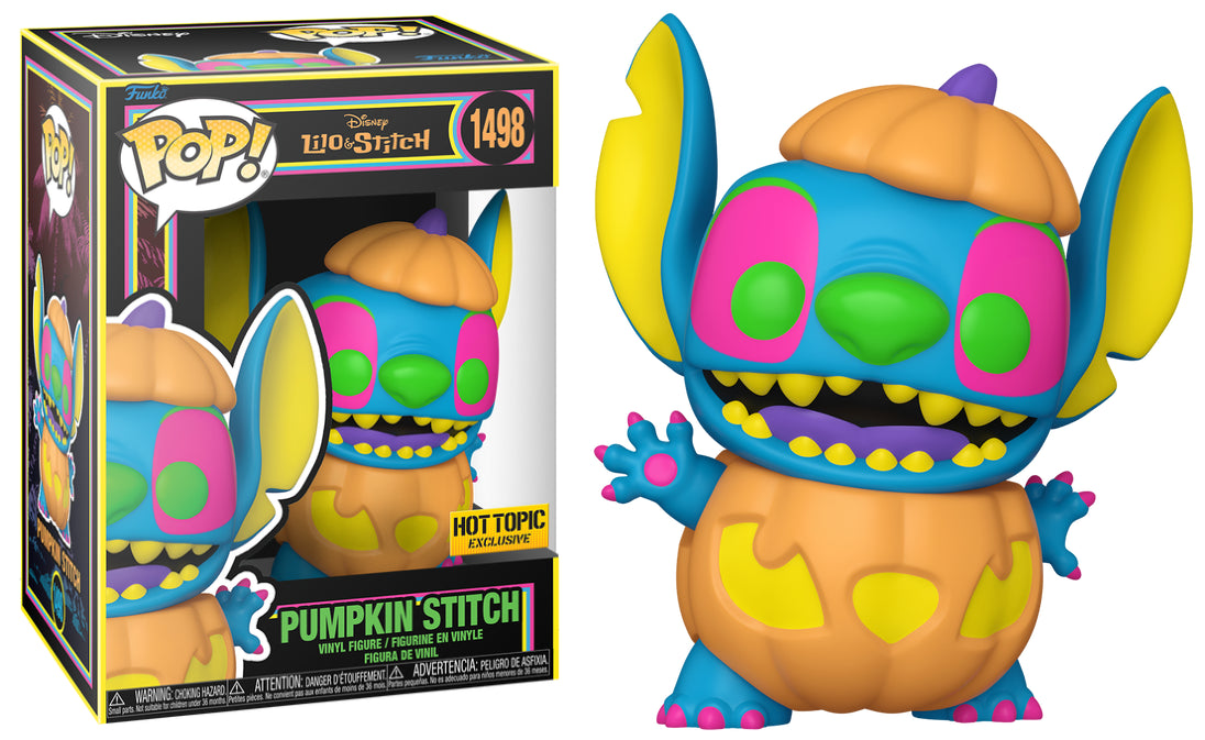 Funko Pop! Disney: Lilo & Stitch: Pumpkin Stitch (Black Light) (Hot Topic Exclusive)