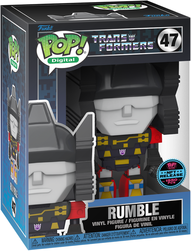 Funko Pop! Digital: Transformers: Rumble (LE 1,550) (NFT Legendary Exclusive)