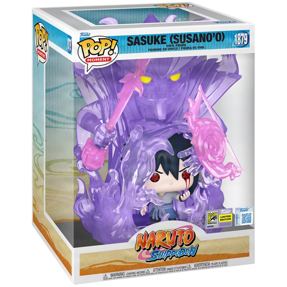 Funko Pop! Moment: Naruto Shippuden: Sasuke (Susano'o) (2025 SDCC Convention Shared Exclusive) (Box Imperfection)