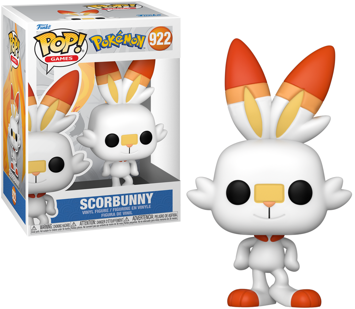 Funko Pop! Games: Pokémon: Scorbunny (Box Imperfection)