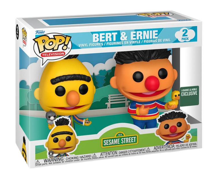 Funko Pop! Television: Sesame Street: Bert & Ernie (2 Pack) Barnes & Noble Exclusive (Box Imperfection)