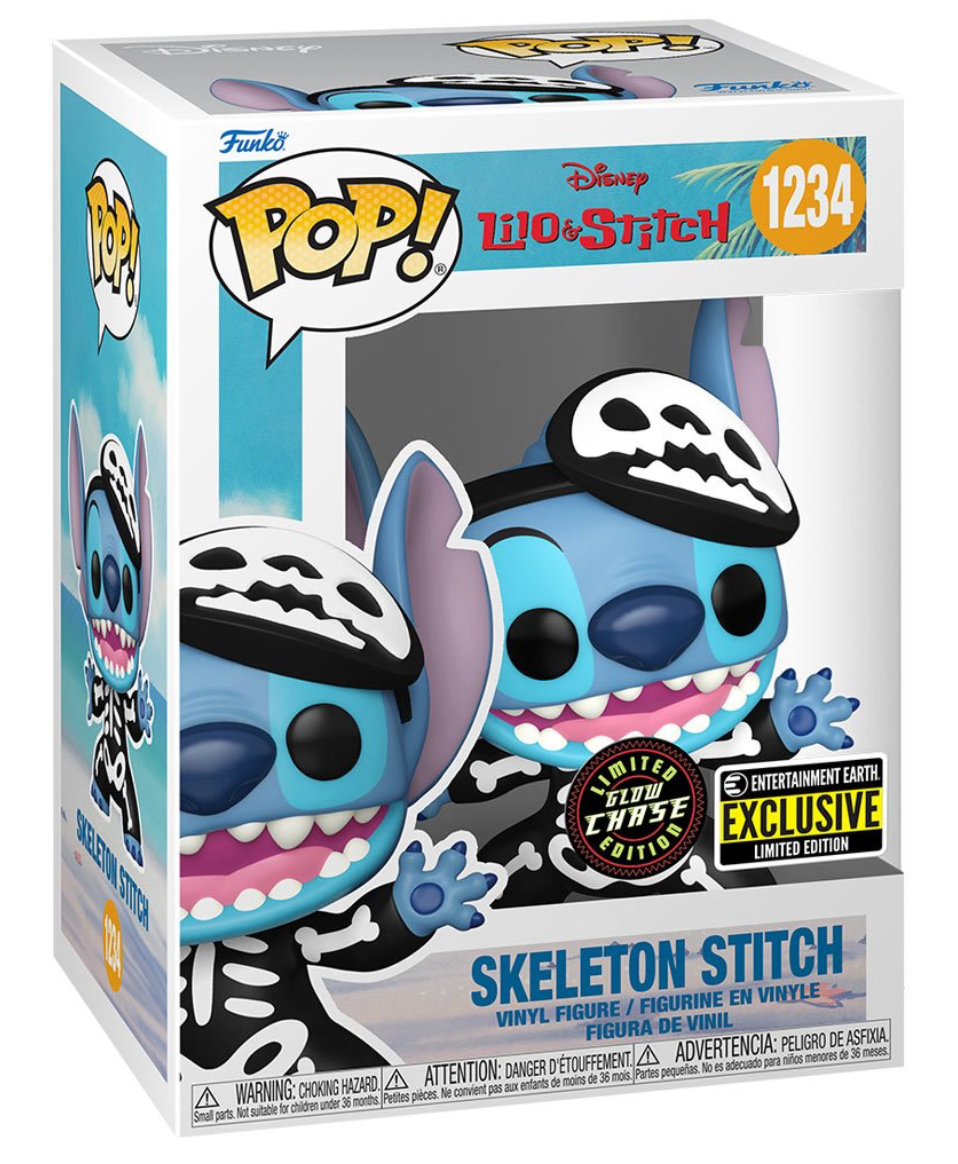 Funko Pop! Disney: Lilo & Stitch: Skeleton Stitch (Chase) (Entertainment Earth Exclusive)