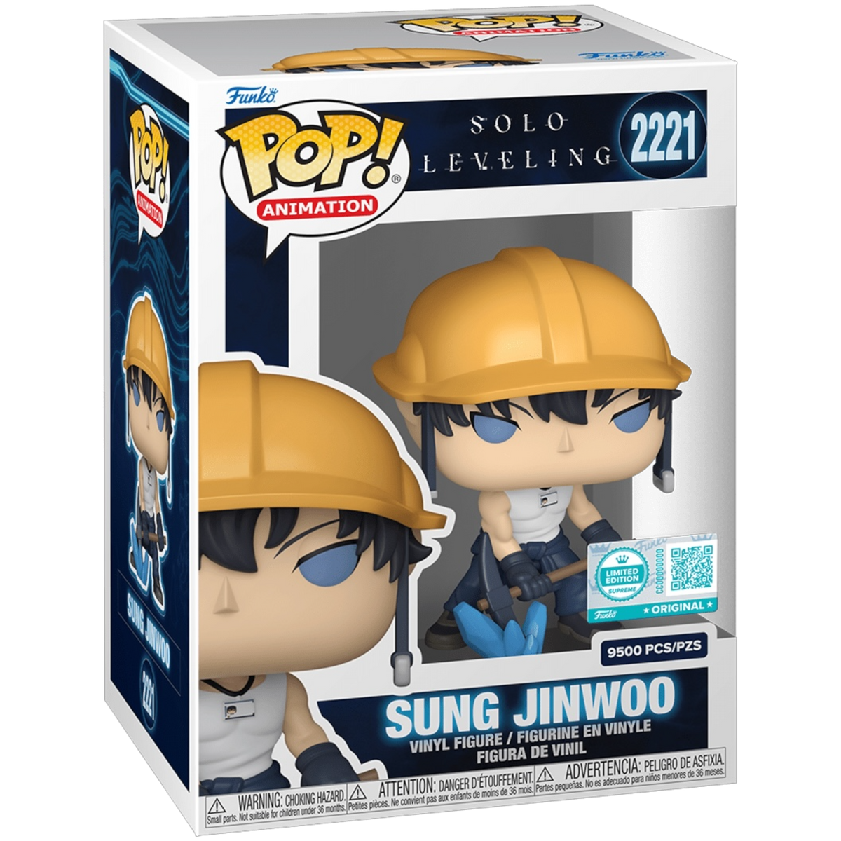 Funko Pop! Animation: Solo Leveling: Sung Jinwoo (Miner) (LE 9,500) (Funko Supreme Exclusive)