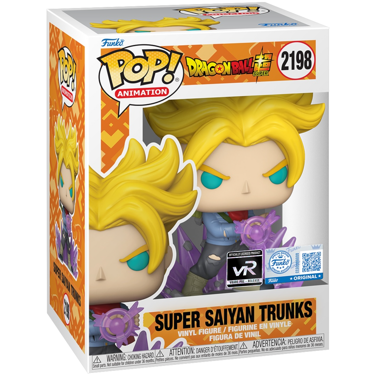 Funko Pop! Animation: Dragon Ball Super: Super Saiyan Trunks (VRare Pre-Release Exclusive)