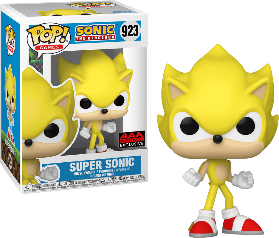 Funko Pop! Games: Sonic The Hedgehog: Super Sonic (AAA Exclusive) (Box Imperfection)