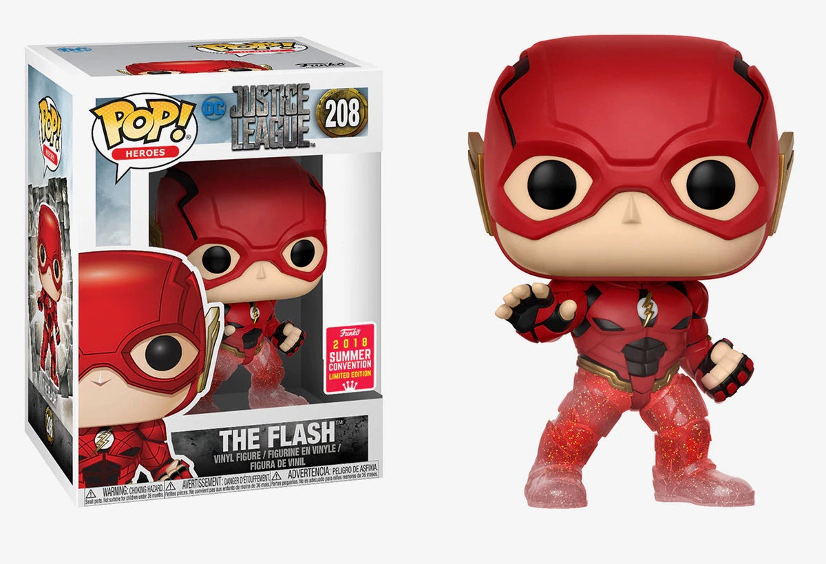 Funko Pop! Heroes: Justice League: The Flash (2018 Summer Convention Shared Exclusive) (Box Imperfection)