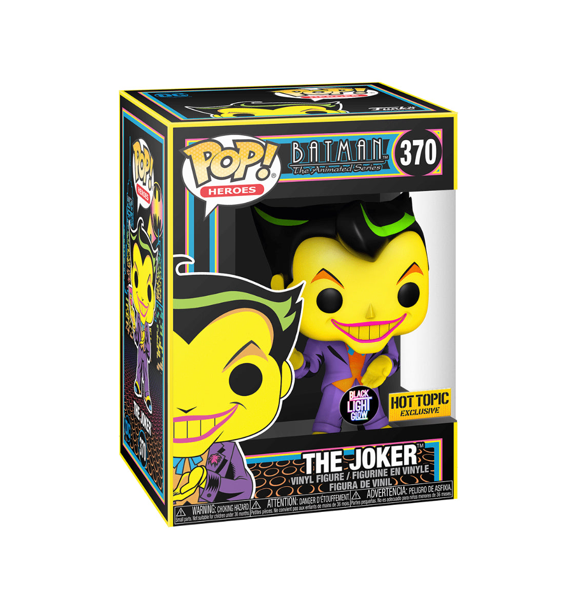 Funko Pop! Heroes: Batman the Animated Series: The Joker (Blacklight) (Hot Topic Exclusive)