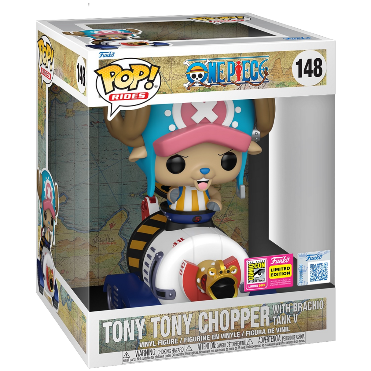 Funko Pop! Rides: One Piece: Tony Tony Chopper with Brachio Tank V (2026 SDCC Convention Exclusive) (Box Imperfection)