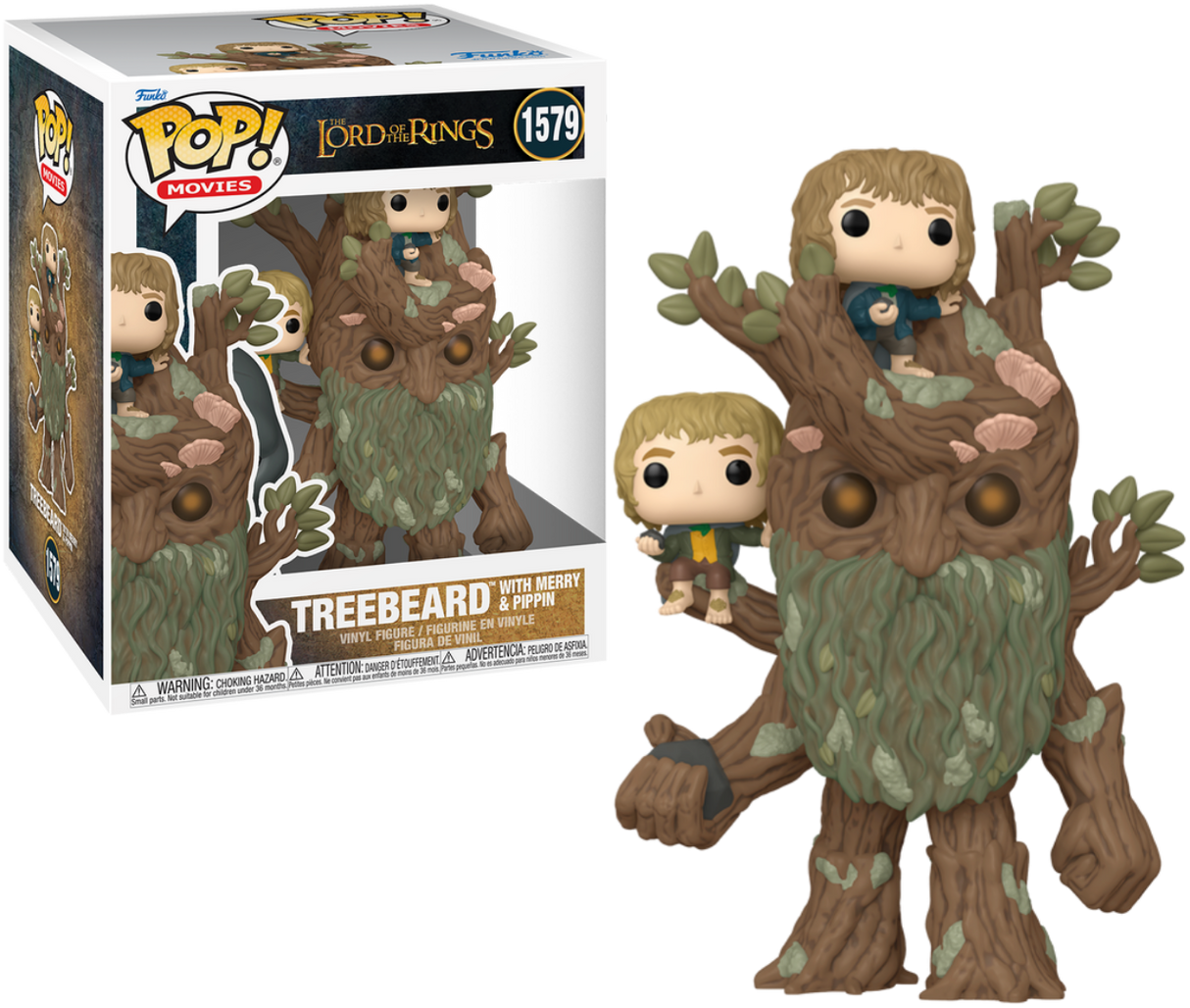 Funko Pop! Movies: Lord of the Rings: Treebeard with Merry and Pippin