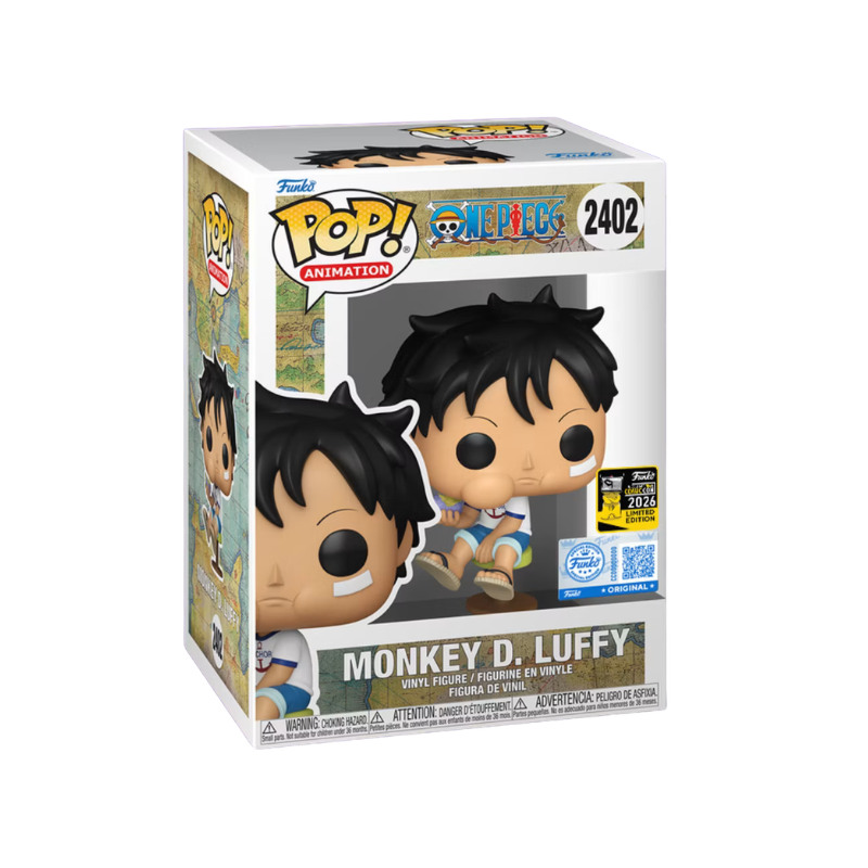 Funko Pop! Animation: One Piece: Monkey D. Luffy Eating Devil Fruit (2026 Middle Eastern Comic Con Exclusive)