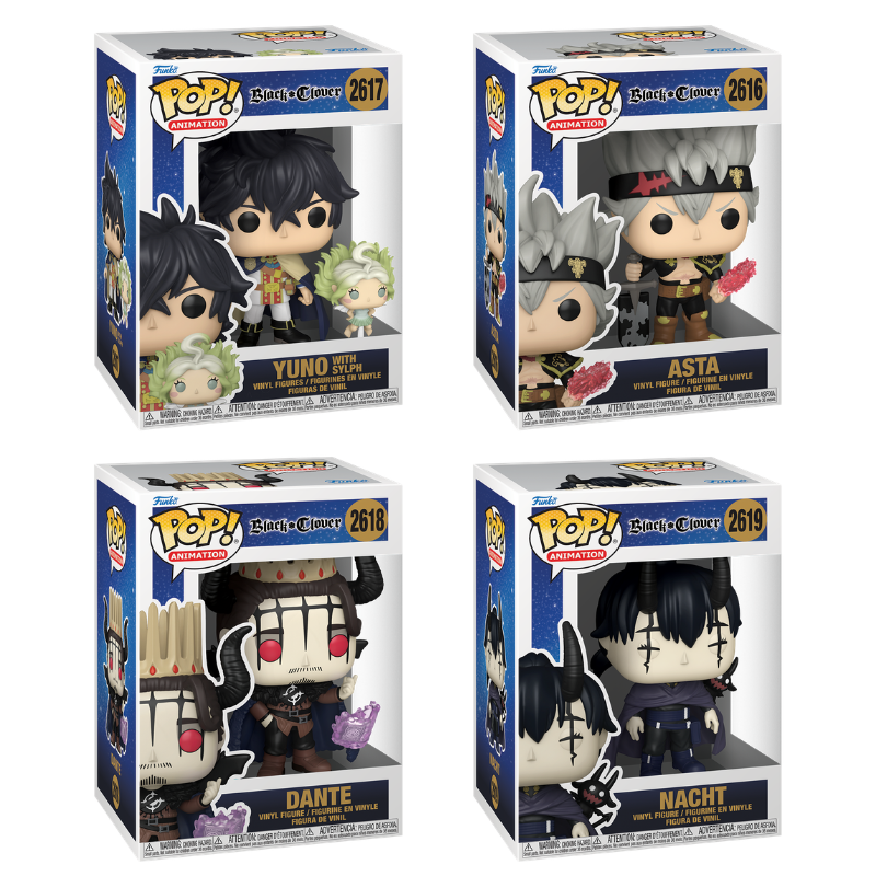 Funko Pop! Animation: Black Clover: 4 Pop Bundle