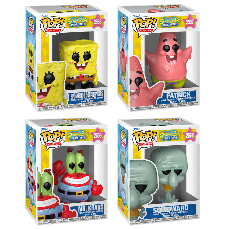 Funko Pop! Animation: Spongebob Squarepants: 4 Pop Bundle