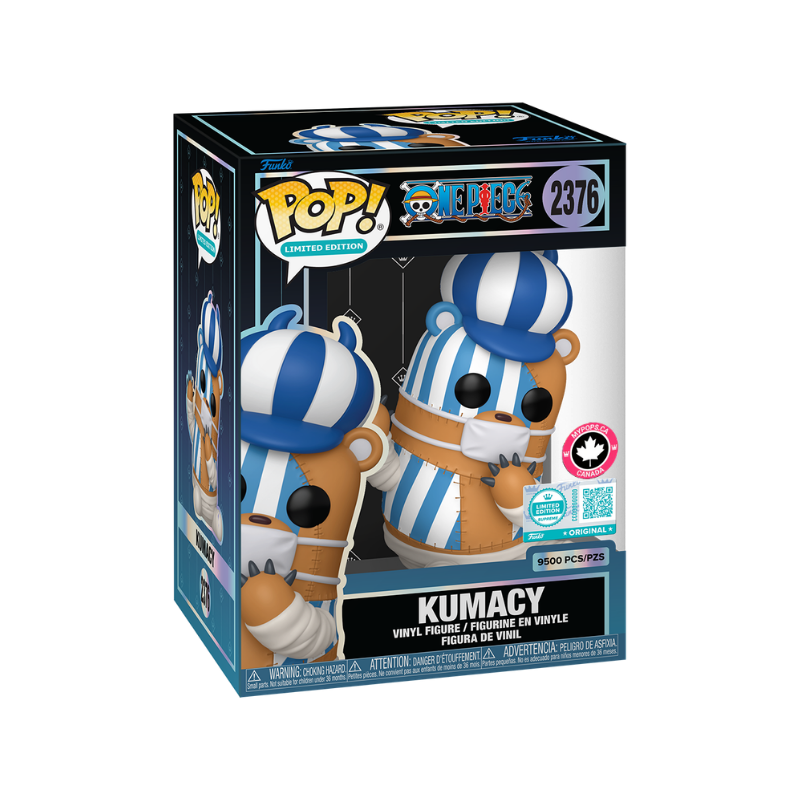 Funko Pop! Kumacy from One Piece Thriller Bark, limited edition figure with detailed character design and collectible packaging.