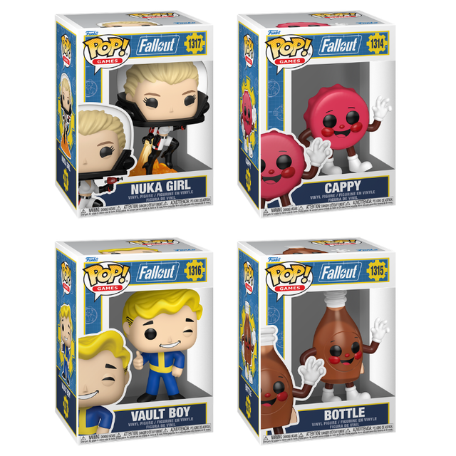 Funko Pop! Games Fallout 4 bundle featuring collectible vinyl figures from the popular video game series.