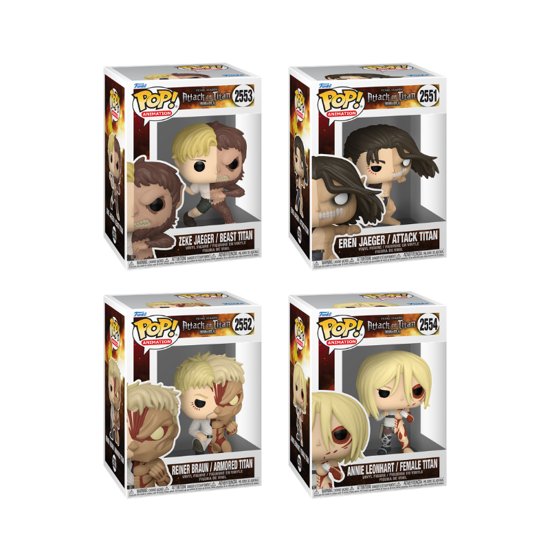 Funko Pop! Animation: Attack on Titan: 4 Pop Bundle