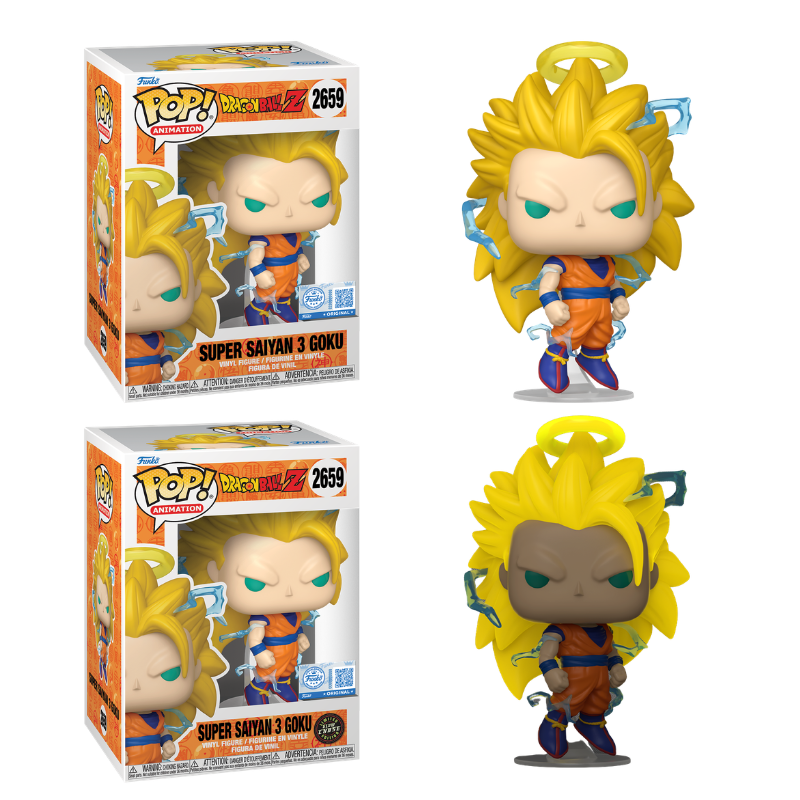 Funko Pop! Animation Dragon Ball Z Super Saiyan 3 Goku figure in collectible vinyl style