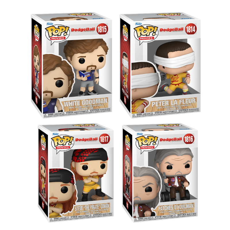 Funko Pop! Movies: Dodgeball: 4 Pop Bundle