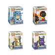 Four Funko Pop! Games Pokémon figures featuring popular Pokémon characters in colorful, stylized chibi design from Shak's Pop Shop.
