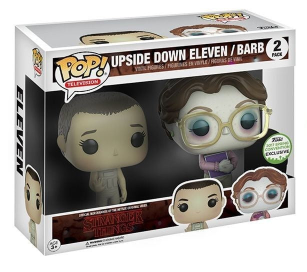 Funko Pop! Television: Stranger Things: Upside Down Eleven and Barb (2017 Spring Convention Shared Exclusive) (Box Imperfection)