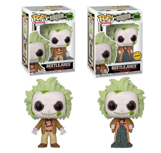 Funko Pop! Television: BeetleJuice: BeetleJuice In Cardigan (Chase Bundle)